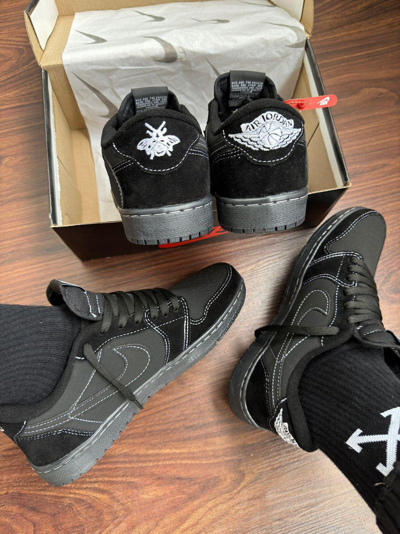 Nk Travis Scott Air Jordan 1 Low Black