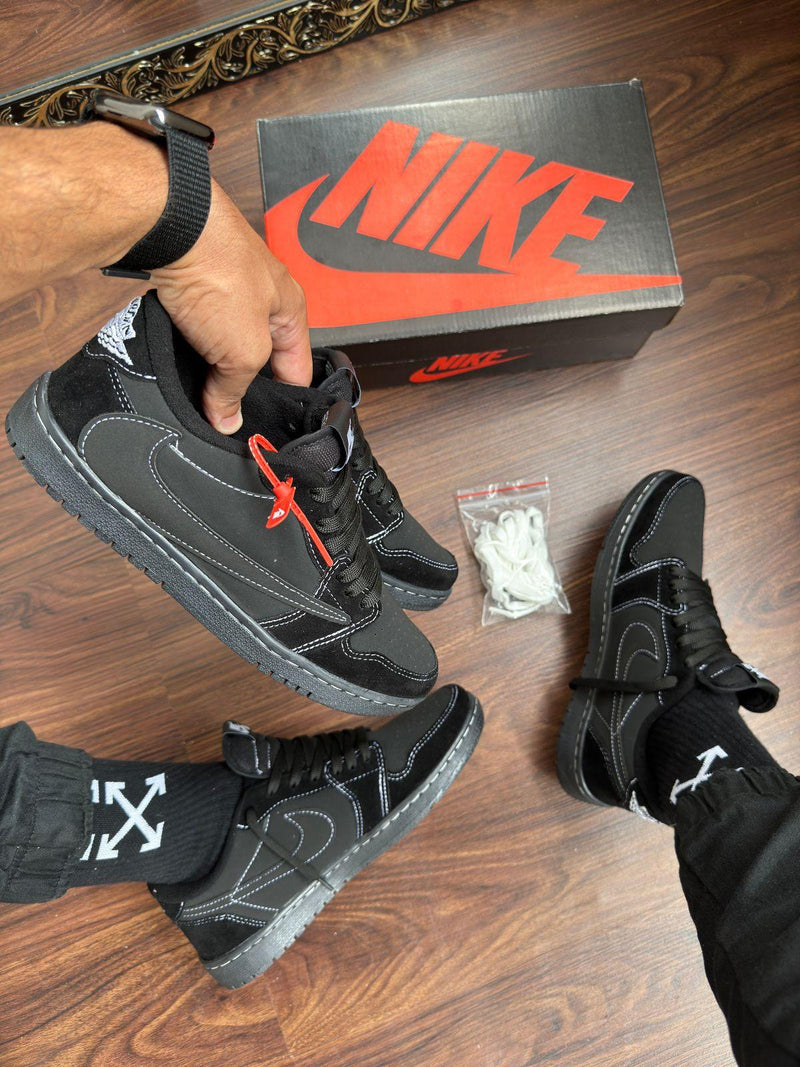 Nk Travis Scott Air Jordan 1 Low Black