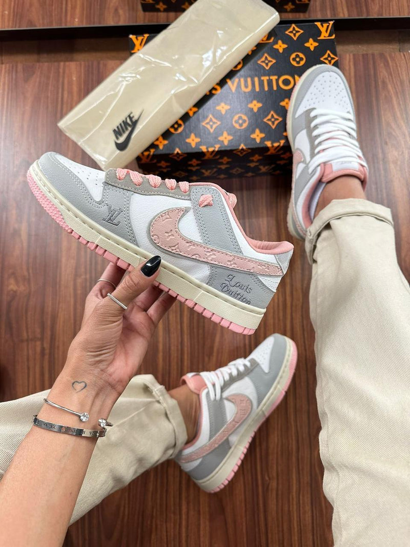 Nk Dunk Louis Vuitton Rose