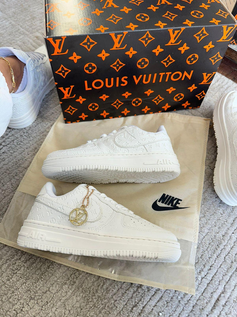 Nk Air Force X Louis Vuitton Branco