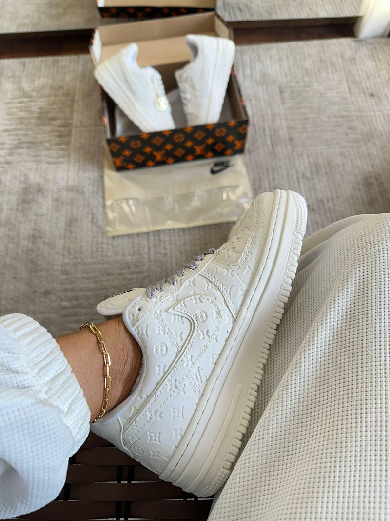 Nk Air Force X Louis Vuitton Branco