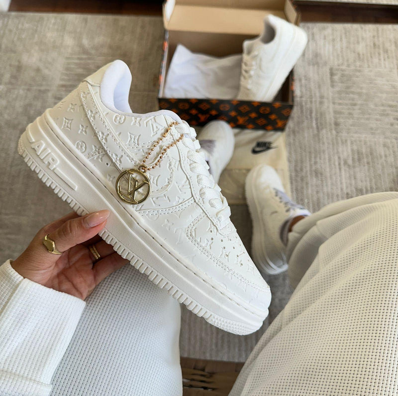 Nk Air Force X Louis Vuitton Branco