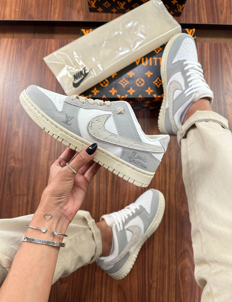 Nk Dunk x Louis Vuitton Cinza