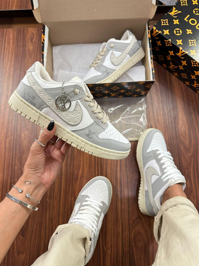 Nk Dunk x Louis Vuitton Cinza